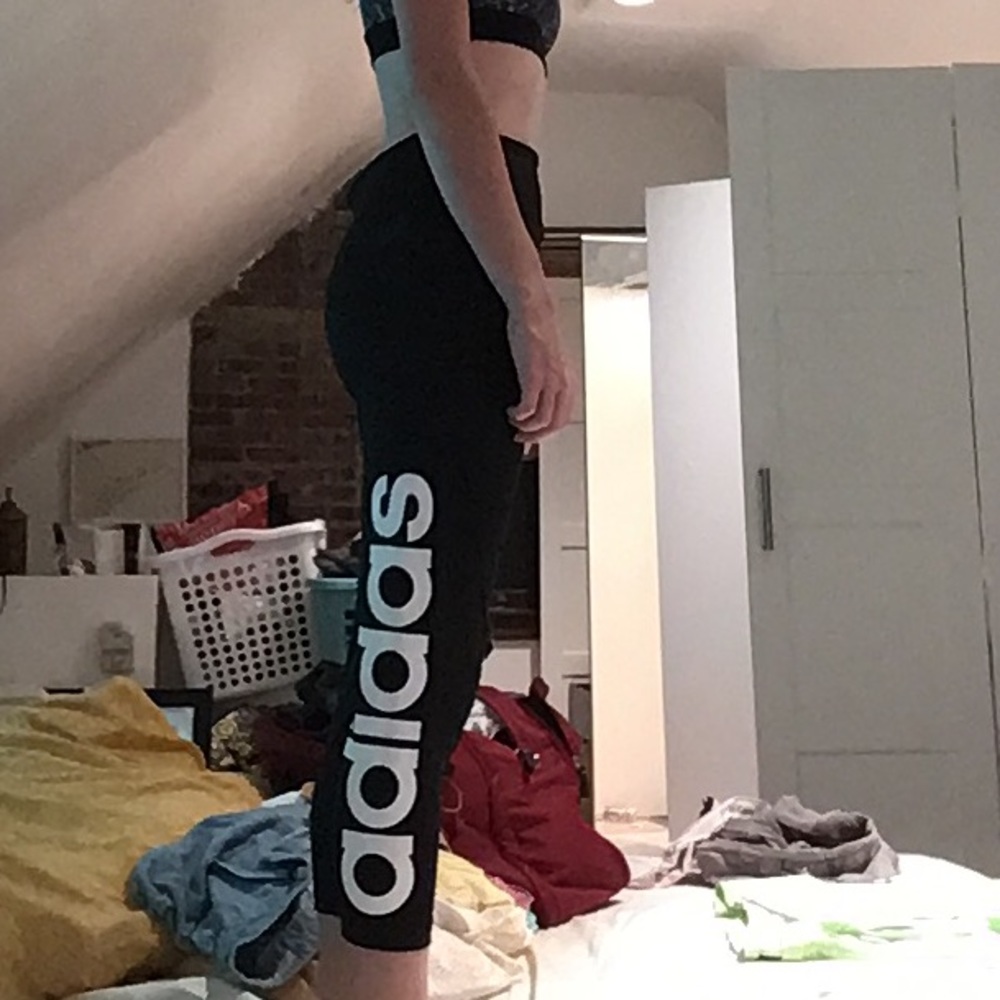 Black adidas capris